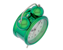 Alarm clock isolated on background. 3d rendering - illustration png