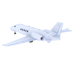 Private airplane isolated on background. 3d rendering - illustration png