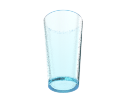 halvliter glas isolerat på bakgrund. 3d tolkning - illustration png