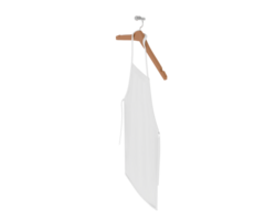 Apron with hanger isolated on background. 3d rendering - illustration png