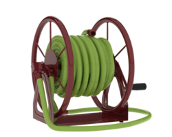 Garden hose isolated on background. 3d rendering - illustration png