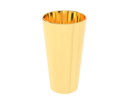 Pint glass isolated on background. 3d rendering - illustration png