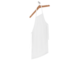 Apron with hanger isolated on background. 3d rendering - illustration png