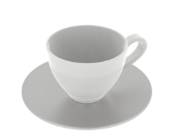 Teacup isolated on background. 3d rendering - illustration png