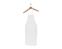 Apron with hanger isolated on background. 3d rendering - illustration png