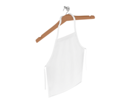 Apron with hanger isolated on background. 3d rendering - illustration png