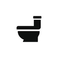 Toilet bowl icon isolated on white background vector