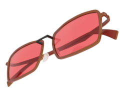 Sun glasses isolated on background. 3d rendering - illustration png