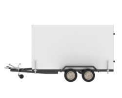 Refrigerated trailer isolated on background. 3d rendering - illustration png