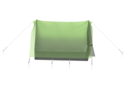 camping tent geïsoleerd Aan achtergrond. 3d renderen - illustratie png