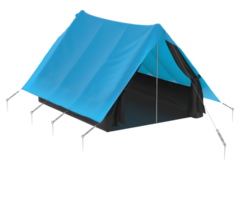 camping tält isolerat på bakgrund. 3d tolkning - illustration png