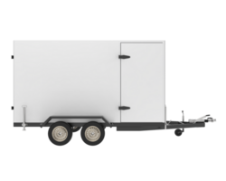Refrigerated trailer isolated on background. 3d rendering - illustration png
