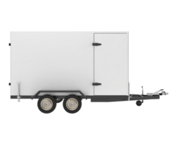 Refrigerated trailer isolated on background. 3d rendering - illustration png