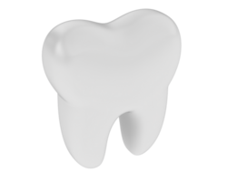 Tooth isolated on background. 3d rendering - illustration png