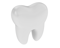 dente isolato su sfondo. 3d interpretazione - illustrazione png