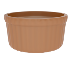 ramekin isolado em fundo. 3d Renderização - ilustração png