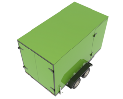 Refrigerated trailer isolated on background. 3d rendering - illustration png