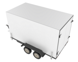 Refrigerated trailer isolated on background. 3d rendering - illustration png