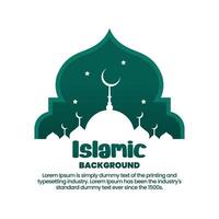 islamic background illustration vector