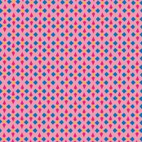 Abstract illustration background with three geometric seamless patterns in red, pink, yellow, blue. vector