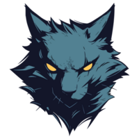 wild animal cat fanged monster head png