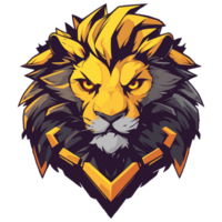 angry lion head png