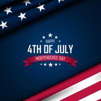 Happy Fourth of July Independence day USA Background Design illustration vector