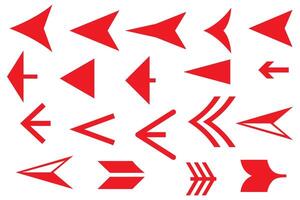Hand drawn arrow icons collection of scribble doodle arrow elements, shapes, lines, pointing mark. vector