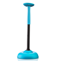 A blue and black umbrella stand on a transparent background png