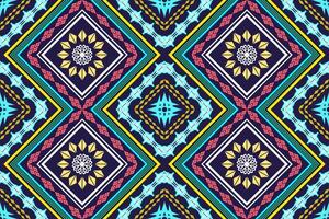 Geometric ethnic oriental traditional art pattern.Figure tribal embroidery style.Design for background,wallpaper,clothing,wrapping,fabric,element, illustration. vector