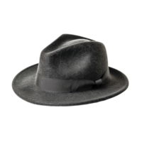 A black hat on transparent background. png