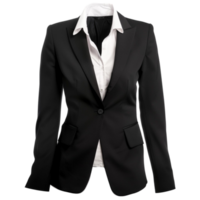 A black suit on transparent background. png