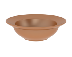 Serving bowl isolated on background. 3d rendering - illustration png