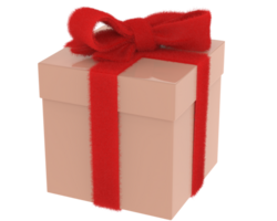 Geschenk Box isoliert auf Hintergrund. 3d Rendern - - Illustration png