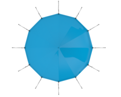 circo tenda isolato su sfondo. 3d interpretazione - illustrazione png