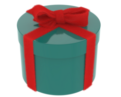 Present box isolated on background. 3d rendering - illustration png