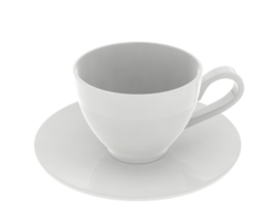 Teacup isolated on background. 3d rendering - illustration png