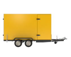 Refrigerated trailer isolated on background. 3d rendering - illustration png