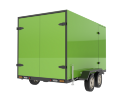 Refrigerated trailer isolated on background. 3d rendering - illustration png