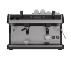 Coffee machine isolated on background. 3d rendering - illustration png
