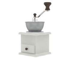 Coffee grinder isolated on background. 3d rendering - illustration png