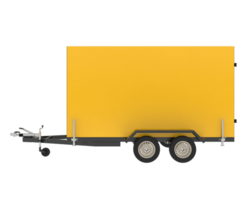 Refrigerated trailer isolated on background. 3d rendering - illustration png