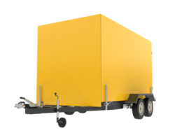 Refrigerated trailer isolated on background. 3d rendering - illustration png