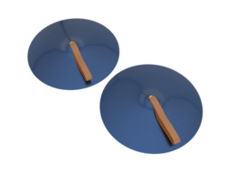 Cymbal isolated on background. 3d rendering - illustration png