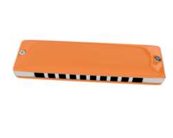 klassiek mondharmonica geïsoleerd Aan achtergrond. 3d renderen - illustratie png