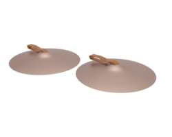 Cymbal isolated on background. 3d rendering - illustration png