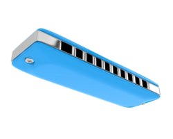 klassiek mondharmonica geïsoleerd Aan achtergrond. 3d renderen - illustratie png