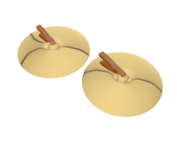 Cymbal isolated on background. 3d rendering - illustration png