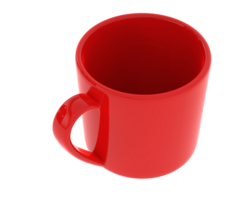 café tasse isolé sur Contexte. 3d le rendu - illustration png