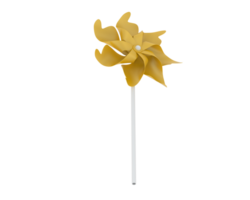 Pinwheel isolated on background. 3d rendering - illustration png